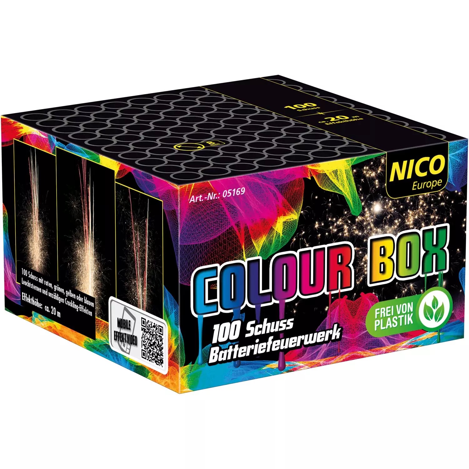 Nico Feuerwerk Colour Box, 100 Schuss