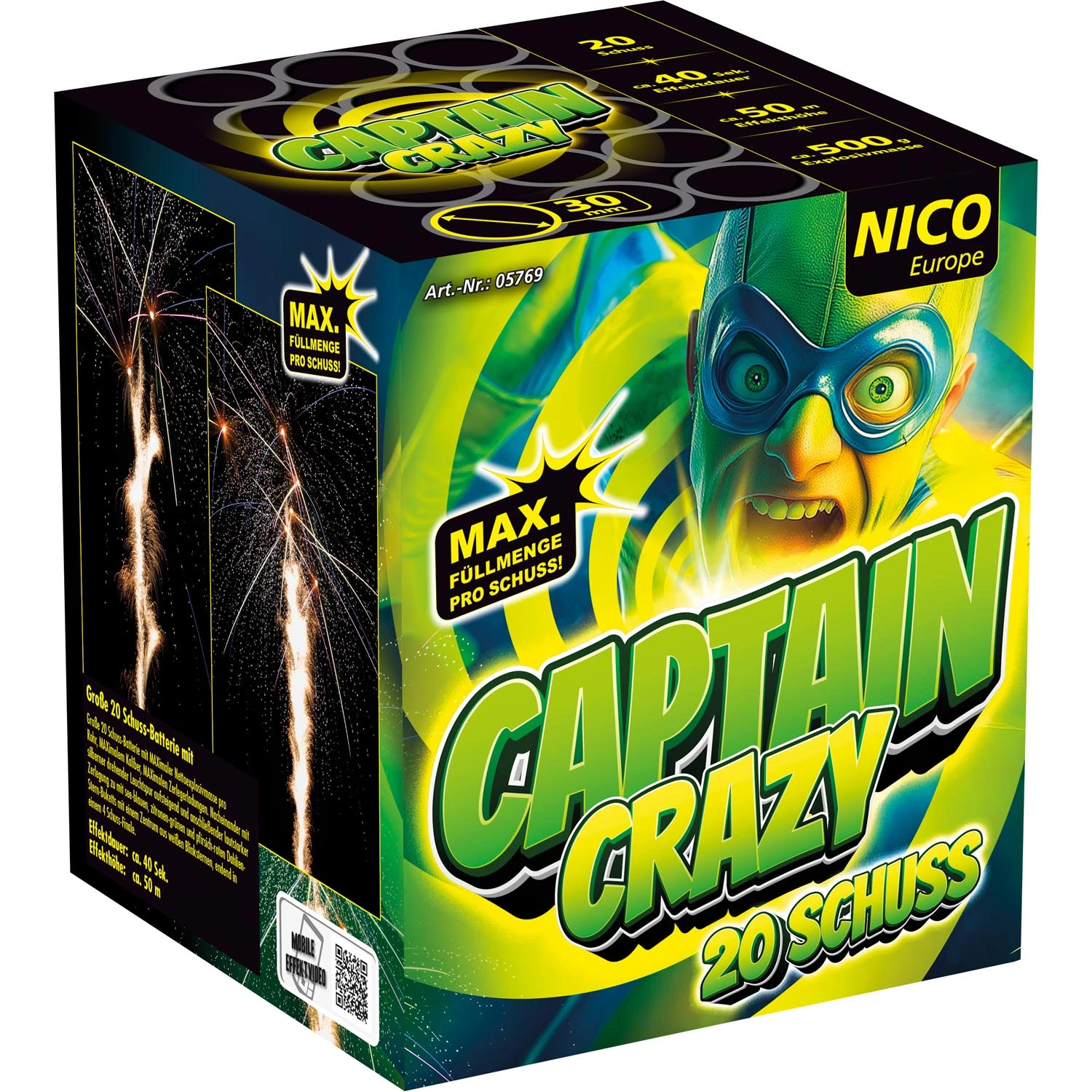 Nico Feuerwerk Captain Crazy, 20 Schuss
