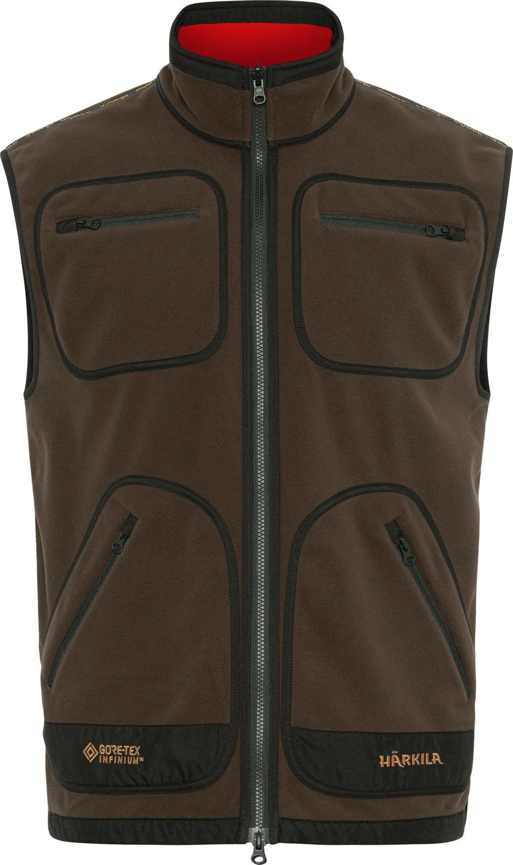 Härkila Kamko Fleeceweste Brown/Red