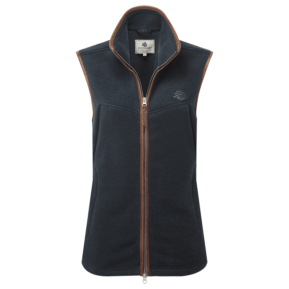 SHOOTERKING Oxford Fleeceweste Blue Melange Damen