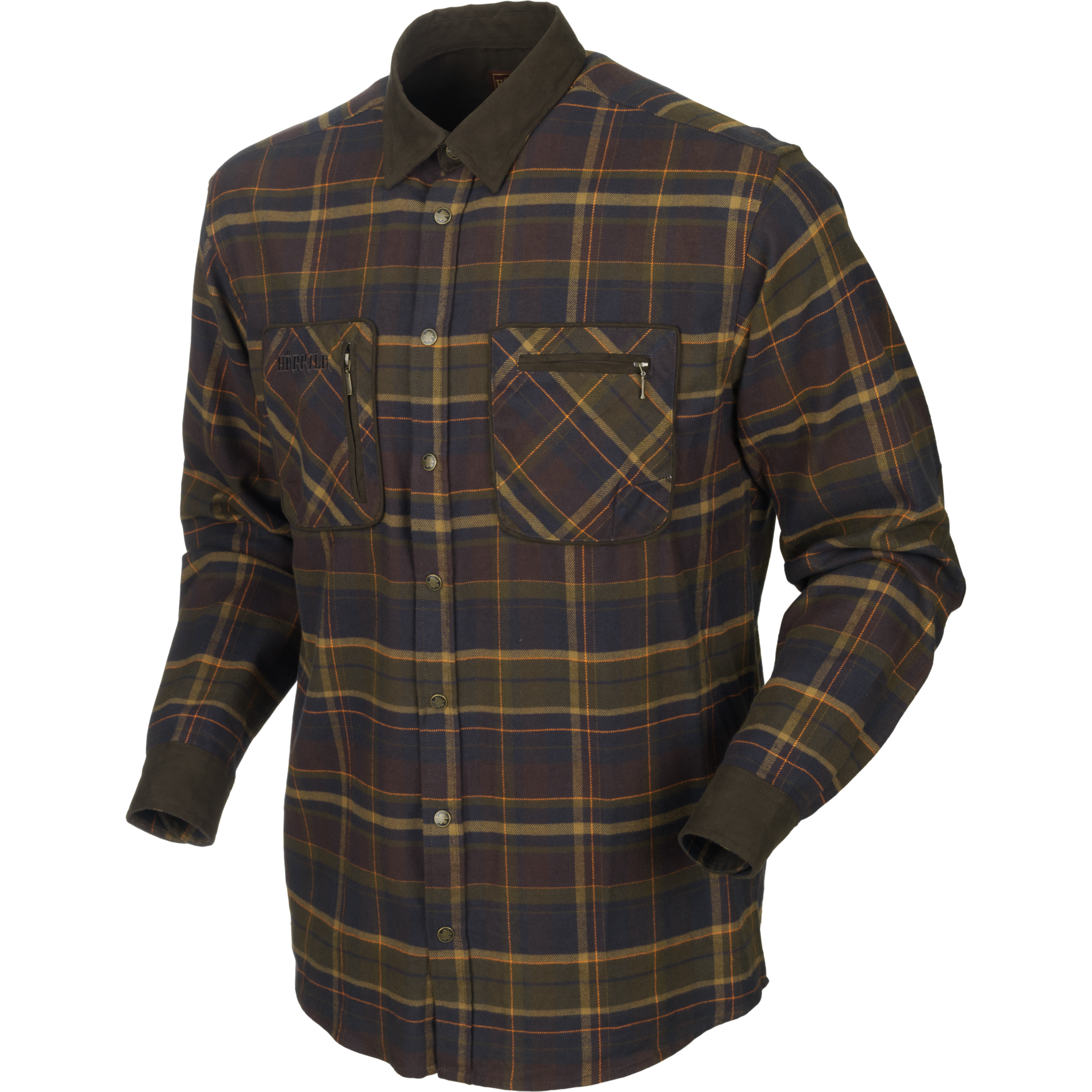 Härkila Hemd Pajala in Mellow Brown Check