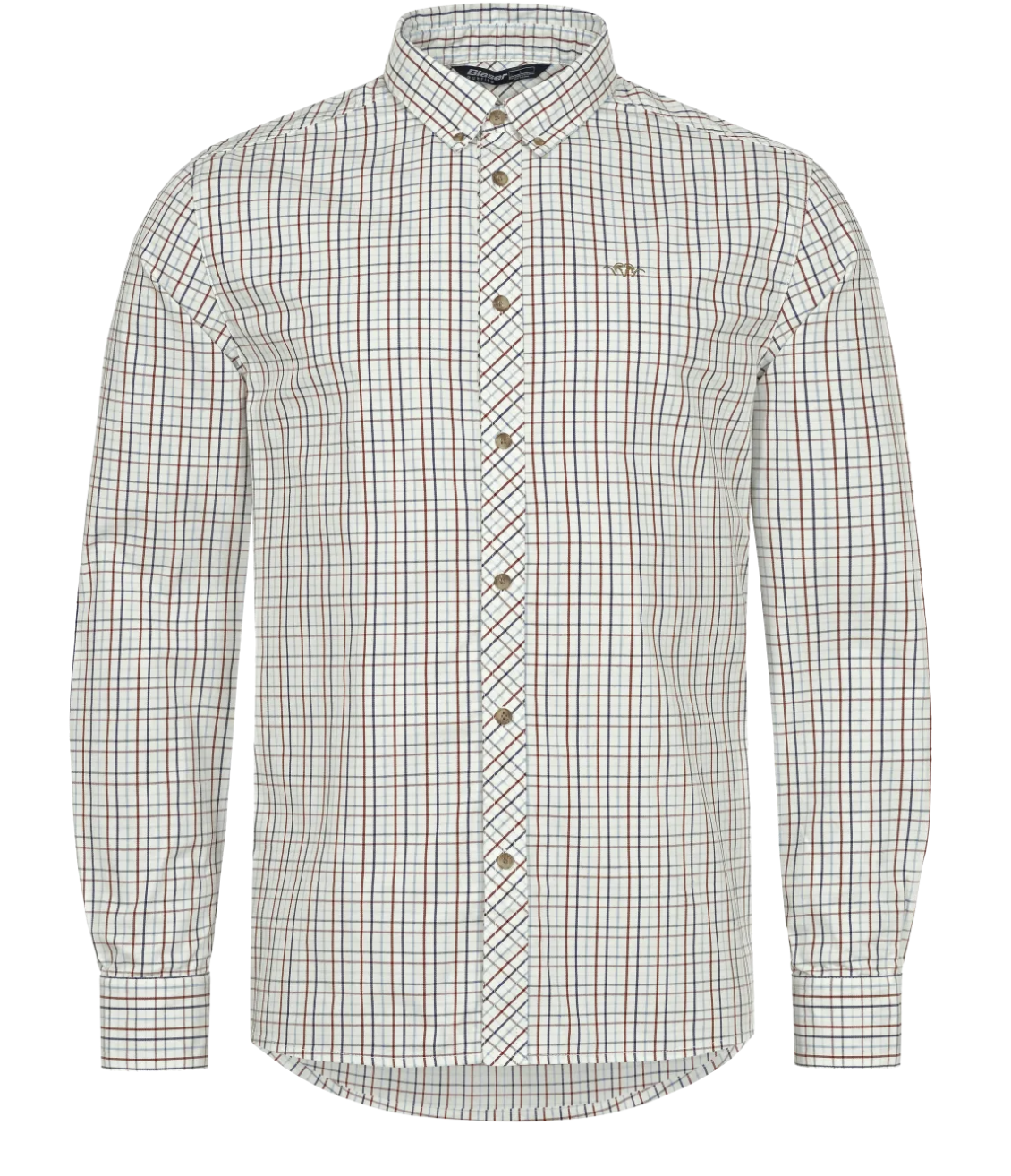 Blaser Herren Hemd Tristan 22 bordeaux/blau kariert 3XL