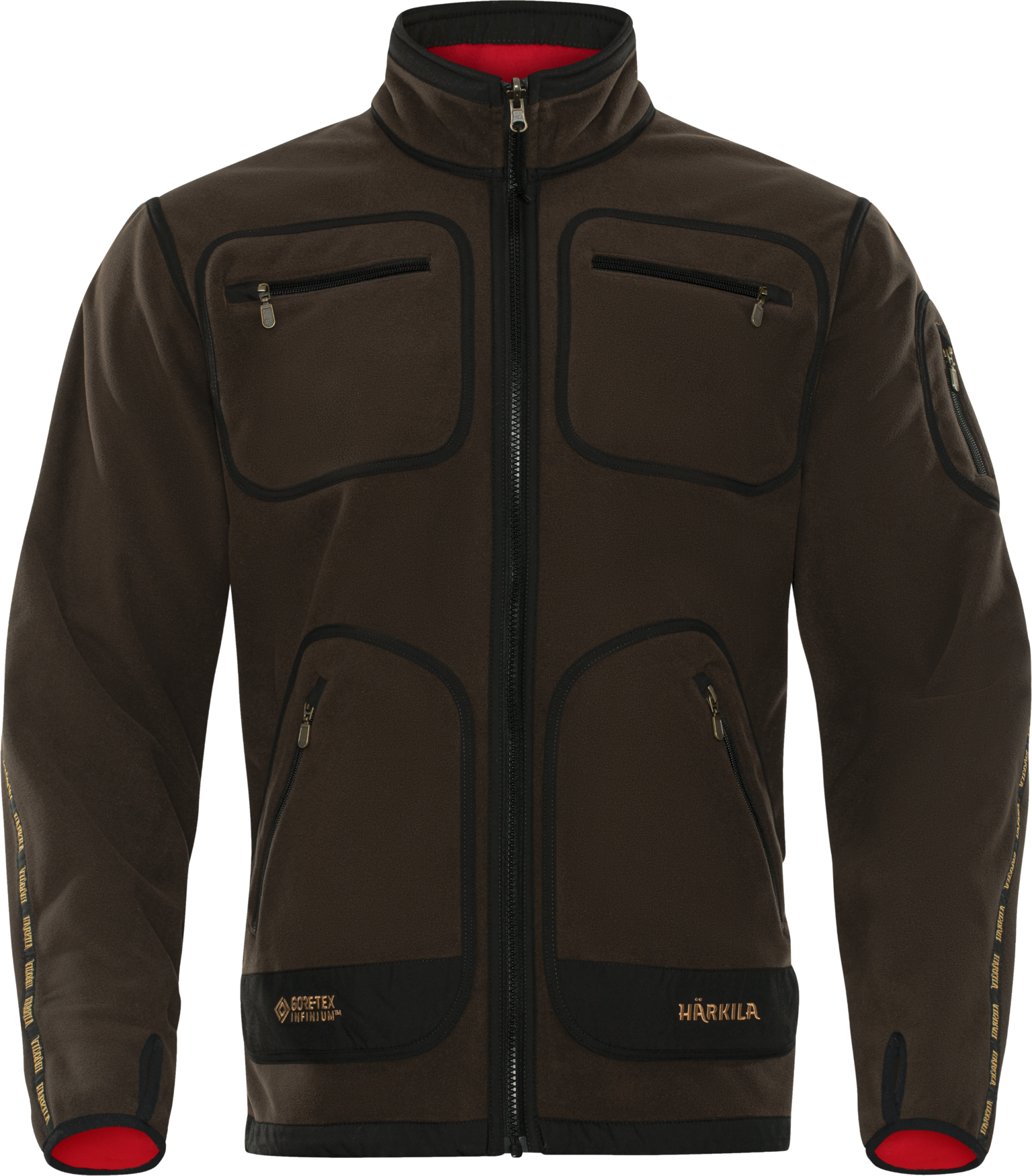 Härkila Kamko Fleecejacke Brown/Red