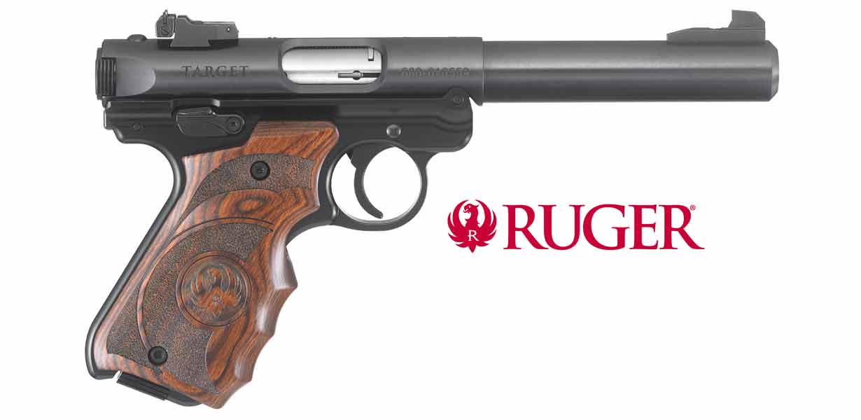 RUGER Mark IV Target 5,5" brüniert, Target Holzgriff