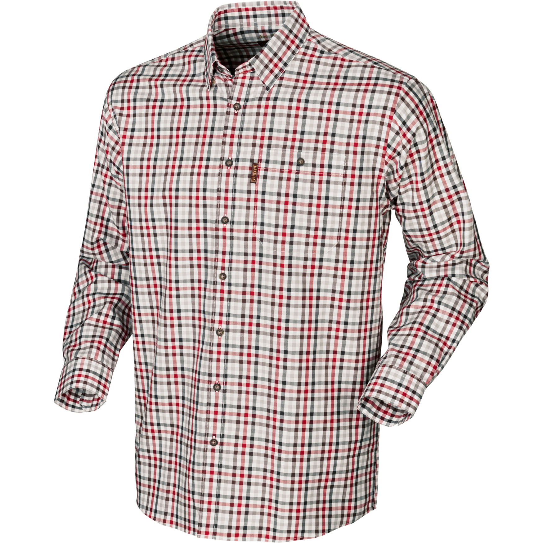 Härkila Hemd Milford in Jester Red Check